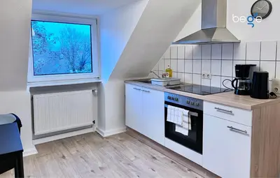 Küche/Küchenzeile in der Unterkunft BEGE APARTMENTS Corporate Stay