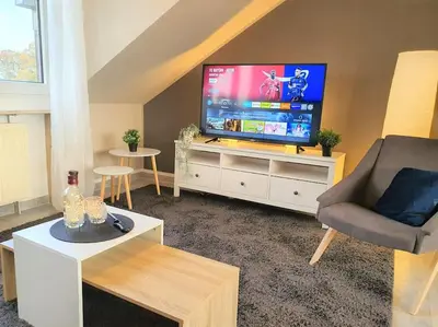 TV/Unterhaltungsangebot in der Unterkunft Modernes und ruhiges Appartement mit Loggia