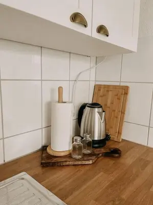 Küche/Küchenzeile in der Unterkunft Zentral, ruhig, Messe Universitätsklinikum nah! MA3L