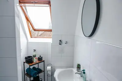 Ein Badezimmer in der Unterkunft Central-Living blue - Netflix - WiFi