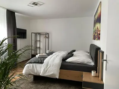 Ein Bett oder Betten in einem Zimmer der Unterkunft SANO - Hagen- Ascheroth