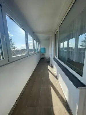 Ein Balkon oder eine Terrasse in der Unterkunft Monteurwohnung für 5 Personen, Marl