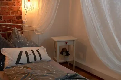 Ein Bett oder Betten in einem Zimmer der Unterkunft Vintagetraum