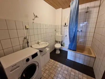 Ein Badezimmer in der Unterkunft K&K Unterkunft GbR, Wohunung 3