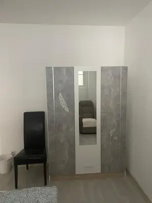 Ein Bett oder Betten in einem Zimmer der Unterkunft Nähe SG-Ohligs BHF FeWo