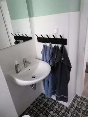 Ein Badezimmer in der Unterkunft gemütliche Wohnung in GE Bulmke-Hüllen
