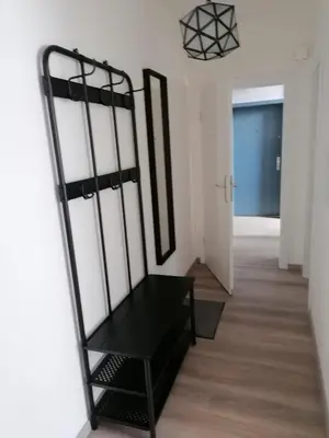 Ein Bett oder Betten in einem Zimmer der Unterkunft gemütliche Wohnung in GE Bulmke-Hüllen