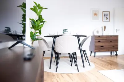 Grundriss der Unterkunft Business Design-Apartment Duisburg - 55qm, Küche & Arbeitsplatz - by Lott Living